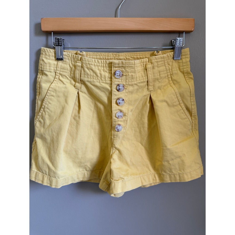 Indigo Rein Yellow Button-Front Shorts Size 5/26
